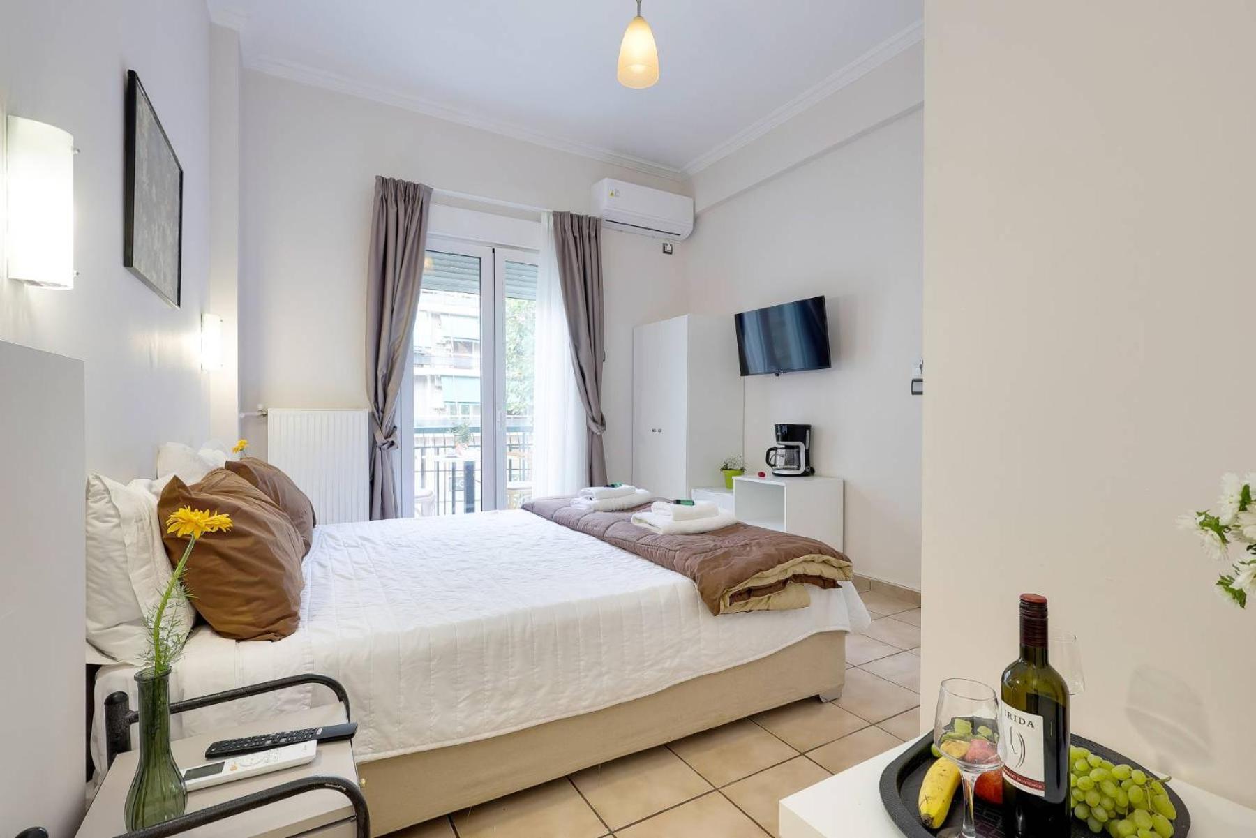 Silver Athens Double Room With Balcony Eksteriør billede